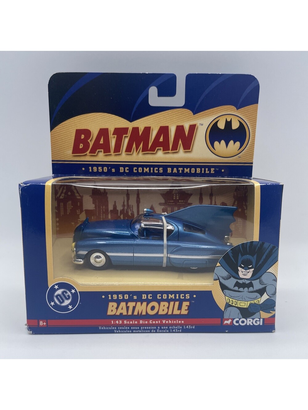 DC COMICS BATMAN 1950'S BATMOBILE CORGI 1:43 SCALE 2005
